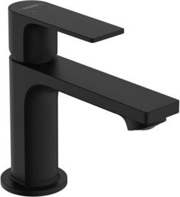 Hansgrohe Waschtisch-Einhebelmischer Rebris E 80 CoolStyle in Mattschwarz mit Metall-Zugstangenablauf - Bild 1
