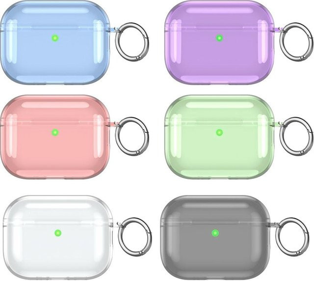 Apple Schutzhülle für AirPods Pro 3 aus transparentem TPU, stoßfest und Anti-Fall - Bild 1