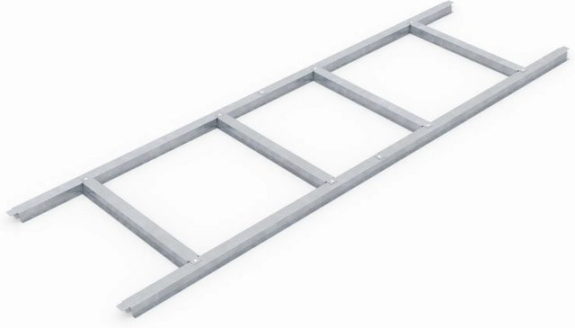 Pergart Bodenfundament Leipzig II 64 Alu in Anthrazit, B/T/H: 162 x 98 x 2,6 cm - Bild 1