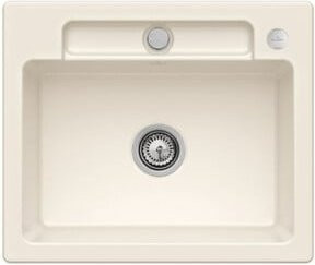 Villeroy & Boch Spüle Siluet 60 S aus Keramik in Beige mit Ablaufgarnitur und Exzenter in Crema - Bild 1