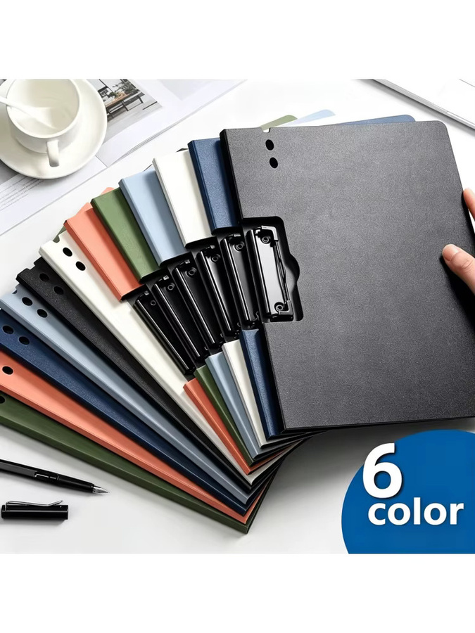 A4 Aktenordner und Klemmbrett-Set 3-in-1 Dokumentenorganizer aus Kunststoff in Blau für Schule und Büro - Bild 6