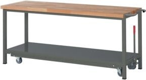 STIER Werkbank Premium mit rollbarem Fahrgestell, B/T/H: 200 x 70 x 88 cm - Bild 1