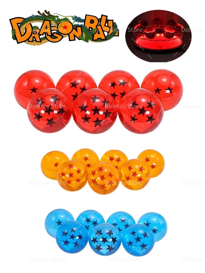 TAKARA TOMY Dragon Ball Z 1:1 Kristallkugel Set mit 7-Sterne-Bällen in Orange aus PVC - Bild 5