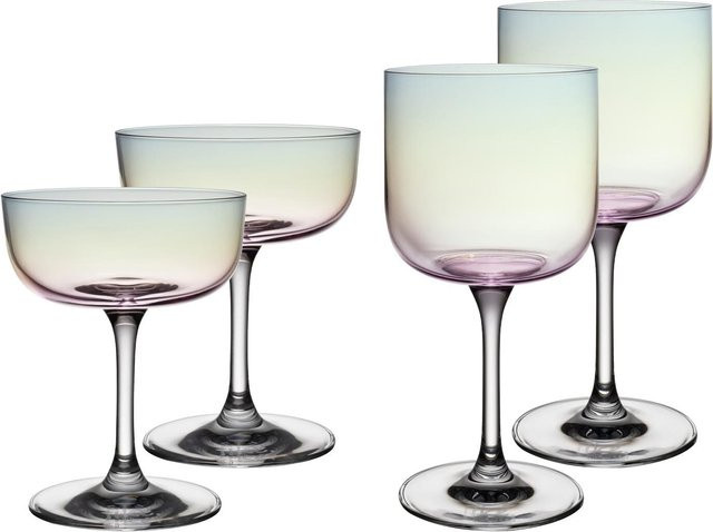 Villeroy & Boch Like Glass Wein- und Sektgläser Set, 4-teilig, Transparent, Pearl - Bild 1