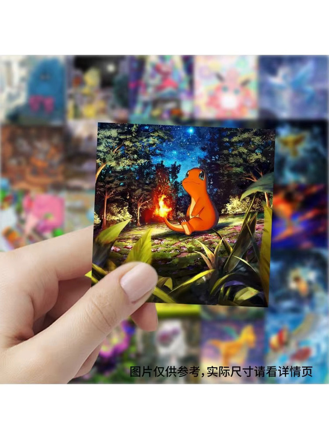Bandai Pokémon, Kartensticker im japanischen Ölgemälde-Stil, Set / Bundle - Bild 2