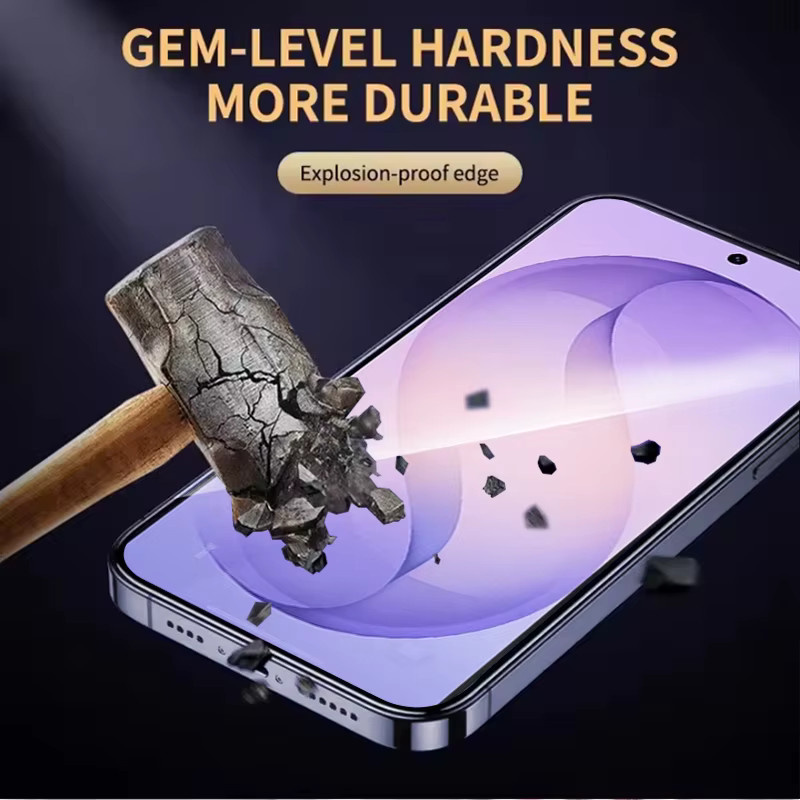 3er-Set gehärtetes Glas Displayfolie für Samsung Galaxy S26 Ultra, transparent, mit Fingerabdruck-Entsperrung und Anti-Explosion-Schutz - Bild 2