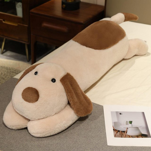 Yiran toy Langer liegender Hund Plüschkissen, Stofftier, ab 14 Jahren - Bild 1