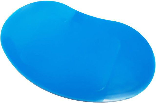 Scaritech Teigschaber in Bohnenform aus Silikon und Kunststoff, Blau, 50 Stück - Bild 1