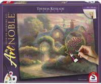 Schmidt Spiele My ArtNOBLE Thomas Kinkade Rosebud Cottage Malset mit Leinwand und Acrylfarben - Bild 1