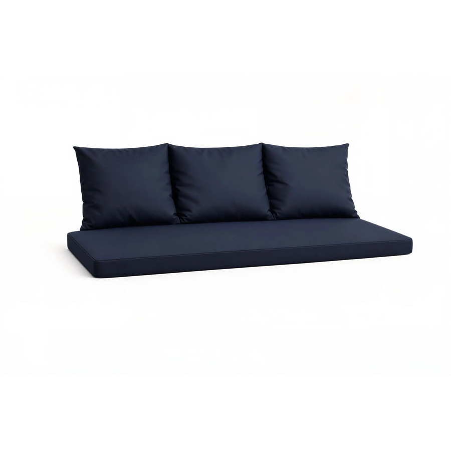 Setgarden Mix-Techno Gartenkissen für Polyrattan Möbel, 1tlg. Marine Blau, B/T/H: 160 x 50 x 50 cm - Bild 2