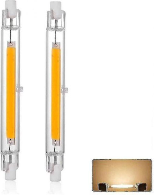 Joyfulsm R7s LED-Birne, 30W, dimmbar, Warmweiß 3000K, 3000lm, linear, transparent, Länge: 11,8 cm - Bild 1