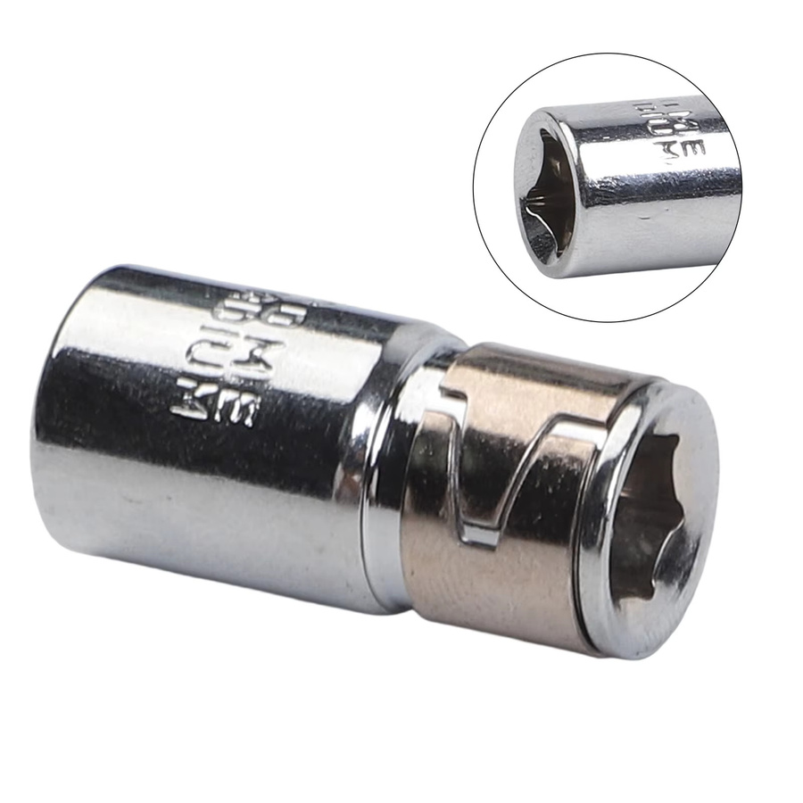 VIBRATITE Adapter von 1/4 Zoll Vierkant auf 1/4 Zoll Sechskant Quick Release Schraubendreher Halter in Silber - Bild 2