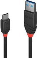 Lindy USB-Kabel USB 3.2 Gen 2 Black, USB-A auf USB-C, 1,5 m, Schwarz - Bild 1