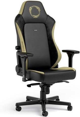 Noblechairs HERO The Elder Scrolls Online Edition Gaming-Stuhl Schwarz mit Gold und gesticktem Muster aus Kunstleder - Bild 1