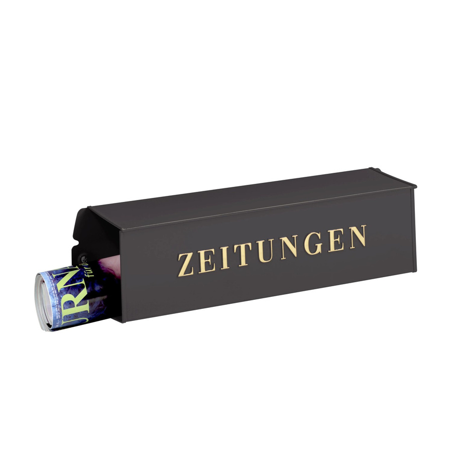 Burg Wächter Zeitungsbox 808 E aus Stahlblech in Schwarz Matt - Bild 2