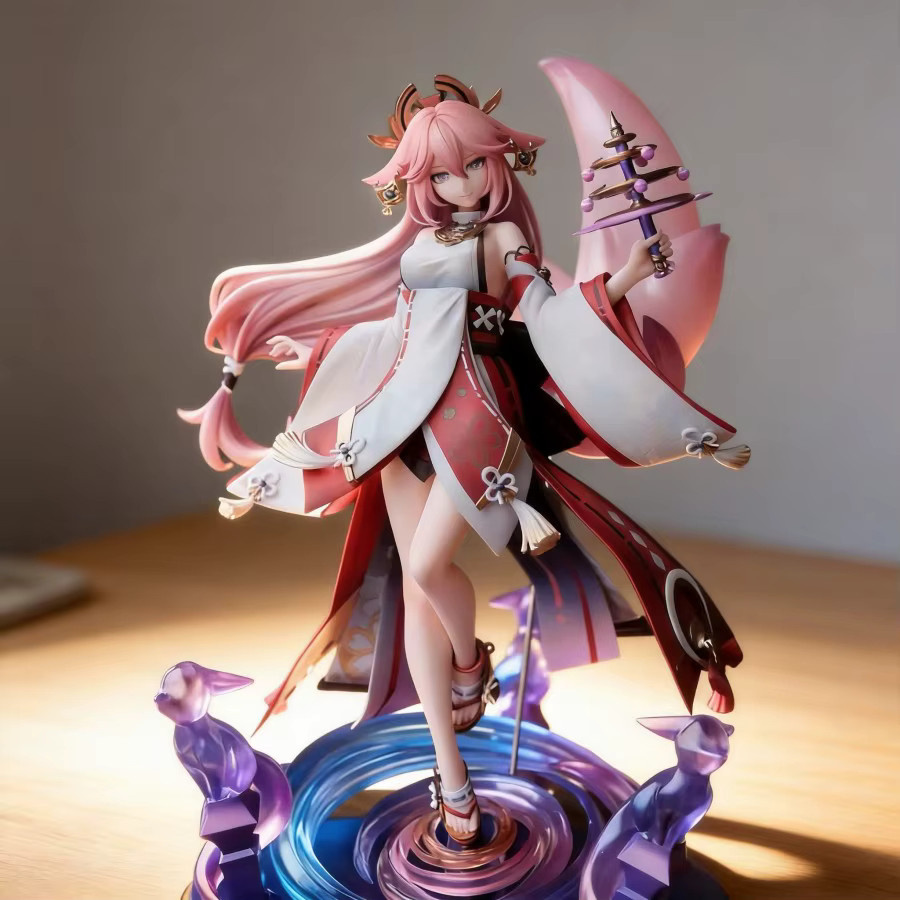 Bandai Genshin Impact Yae Miko Anime-Figur aus PVC, Höhe: 27 cm - Bild 2