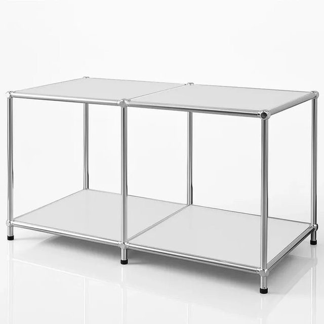 Floordirekt Metallregal Concept Epure MK-016 Sideboard in Weiß, B/T/H: 78 x 40 x 46 cm - Bild 1