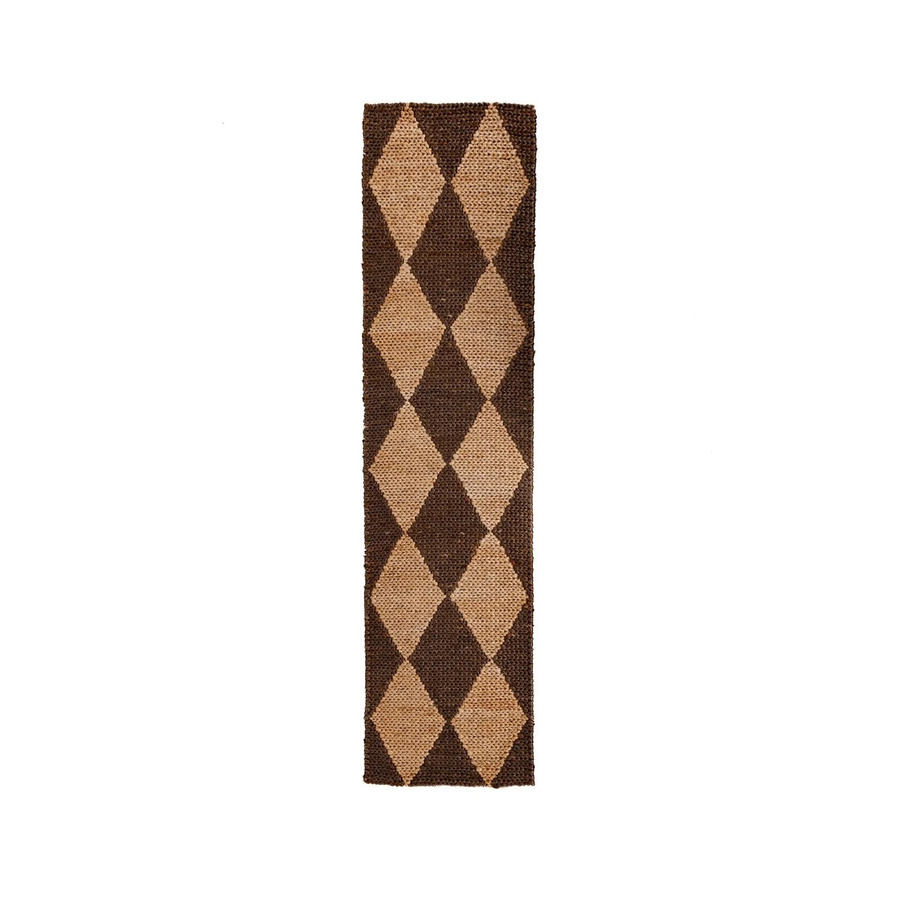 Flair Rugs Kurzflorteppich Effie in Braun mit Jute-Optik und Ethno-Design, Breite: 80 cm, Länge: 230 cm - Bild 2