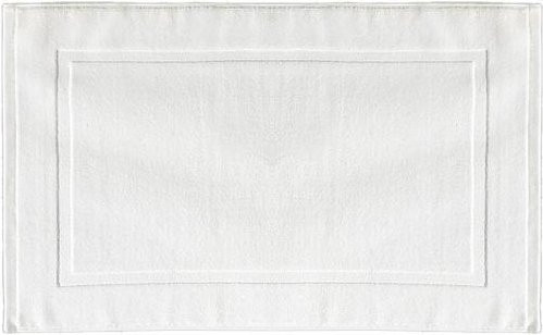 Saugfähiger Badezimmer-Bodenteppich in Weiß, rutschfest und schnelltrocknend, B/B: 40 x 60 cm - Bild 1