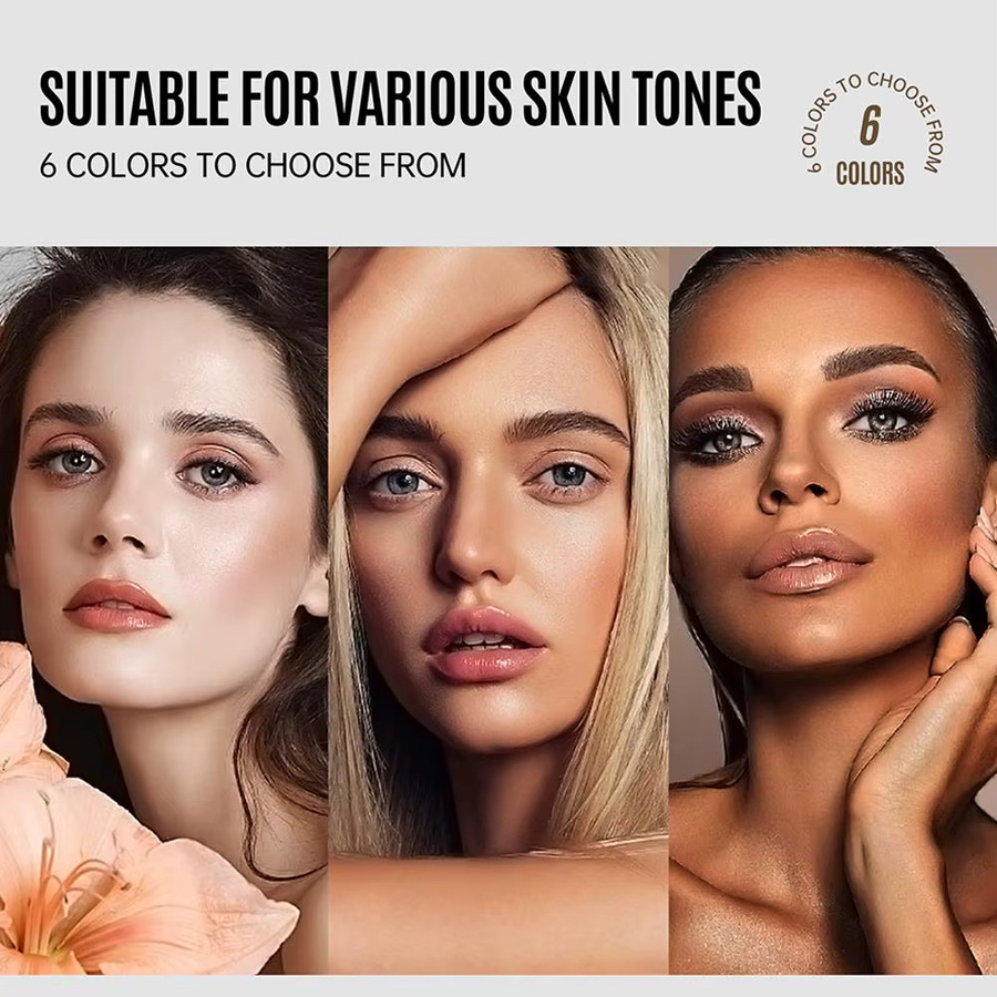LOOKAVE Foundation, Matt, Neutral cool undertones - Bild 3