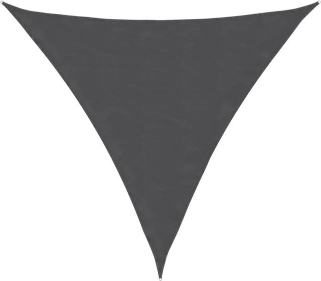 Furnicato Sonnensegel aus PU-beschichtetem Oxford-Gewebe, Dreieckig, Anthrazit, B/T/H: 6 x 6 x 6 m - Bild 1