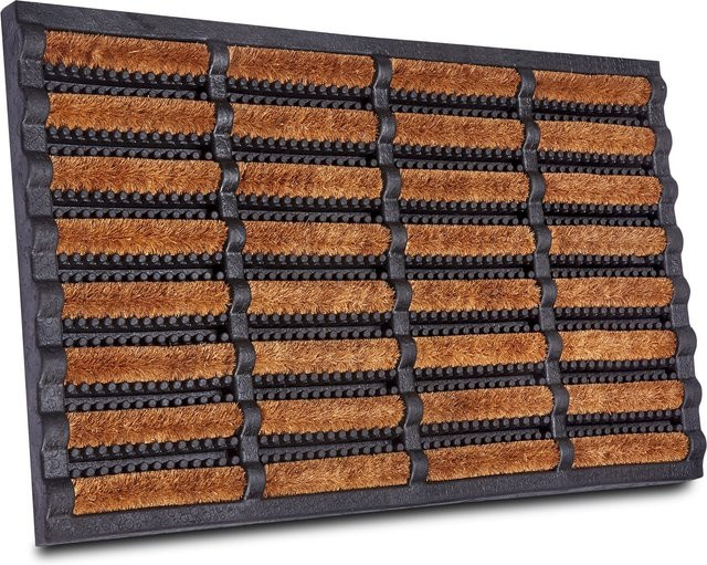 NYVI Outdoor Fußmatte KokosGUARD, wetterfest und rutschfest, Farbe: Braun, B x T: 75 x 45 cm - Bild 1