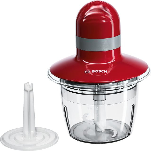 Bosch Universal-Zerkleinerer MMR08R2 in Grau-Rot mit 400 W und 0,8 l Fassungsvermögen - Bild 2