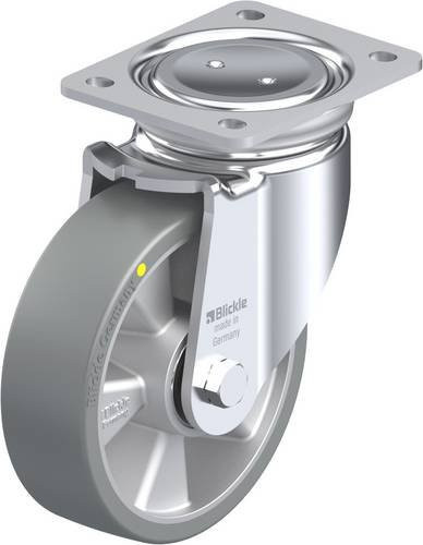 Blickle Lenkrolle LUH-ALTH 160K-AS in Silber und Grau mit 160 mm Rad-Durchmesser und 750 kg Tragfähigkeit - Bild 1