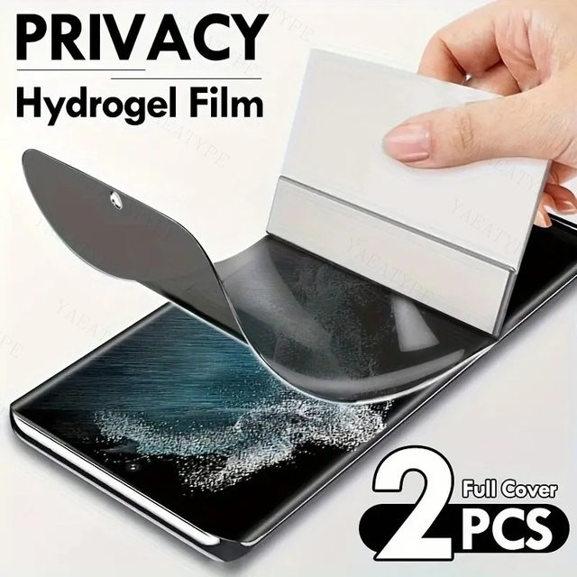 2er-Pack Privatsphäre Displayschutzfolie für Realme P1, P4, P2 Pro 5G, P3 Ultra Lite 4G 5G Anti-Spy Hydrogel Film in Transparent - Bild 1