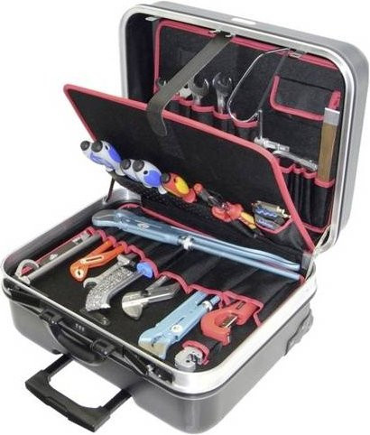Alarm Werkzeuge 4-HT 56077510 Trolley-Koffer bestückt, Schwarz, L x B x H: 52,5 x 45,0 x 28,0 cm - Bild 1