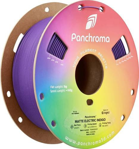 Polymaker Panchroma Matte PLA Filament 1.75mm Electric Indigo 1000g - Bild 1