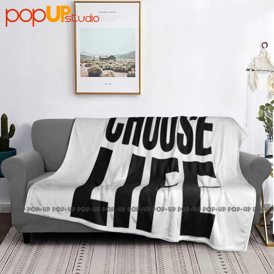 Wham Choose Life Ultra-Weiche Fleecedecke als Steppdecke für den Winter, B/T: 102 x 76 cm - Bild 3