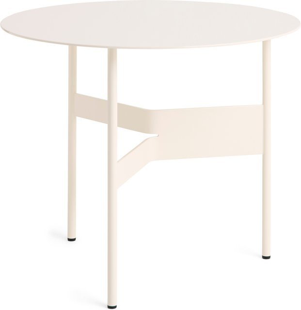 HAY Shim Beistelltisch aus Stahl in Beige hochglänzend - Bild 1