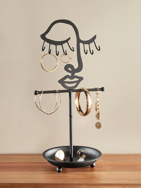 Schmuckständer Heine Home aus Metall in Schwarz, Tischmodell, B: 39,0 cm, T: 16,0 cm, H: 20,0 cm - Bild 1