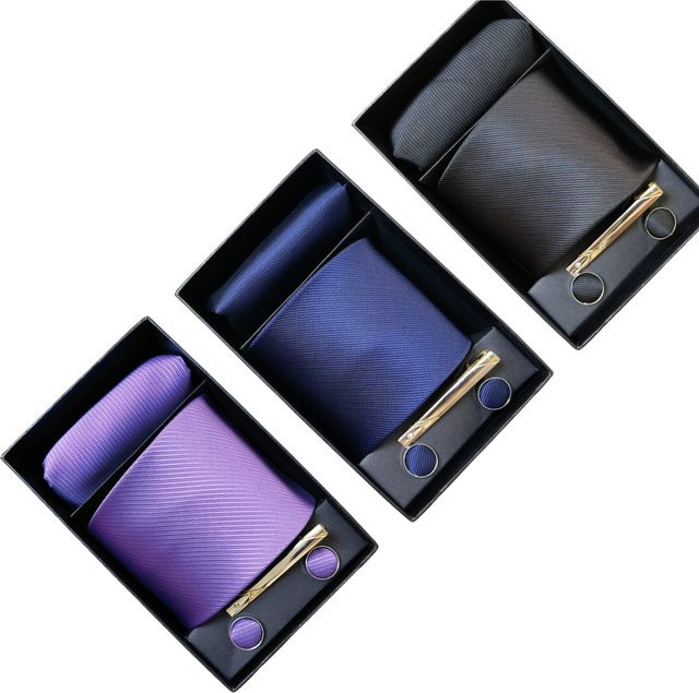 DS.DreamStone Krawatten-Set, Krawatte, Taschentuch, Manschettenknöpfe, Herren - Bild 1
