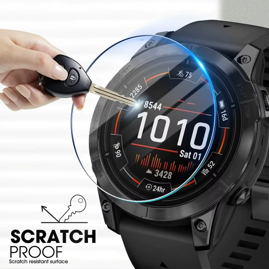 Displayschutzfolie gehärtetes Glas für Garmin Fenix 8, 43/47/51 mm, transparent - Bild 2