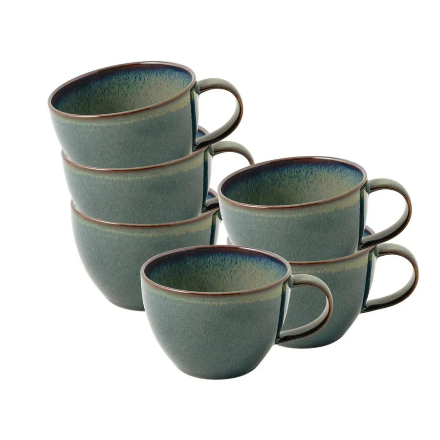 Villeroy & Boch Crafted Kaffeetassen Breeze Blau, 6er Set, 247 ml - Bild 2
