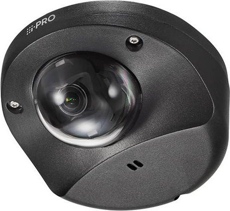 I-PRO 2MP AI Outdoor Vandal Compact Dome Kamera in Schwarz - Bild 1