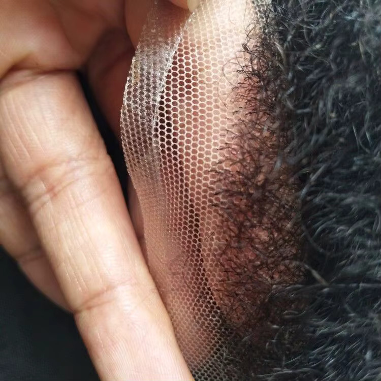 Nlw Afro Curl Toupet für Herren, 8mm, Full Lace Haarsystem - Bild 5