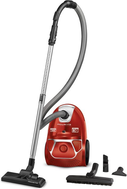Rowenta Compact Power Bodenstaubsauger RO3953, Rot, mit Parkettdüse - Bild 1