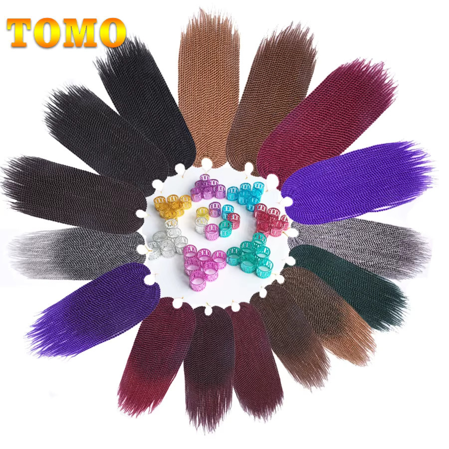 TOMO Senegalese Twist Haar Extensions, Ombre, Synthetisch, Damen - Bild 5