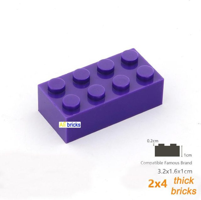 Yiran toy Bausteine, 20-teiliges Set, Lila - Bild 1