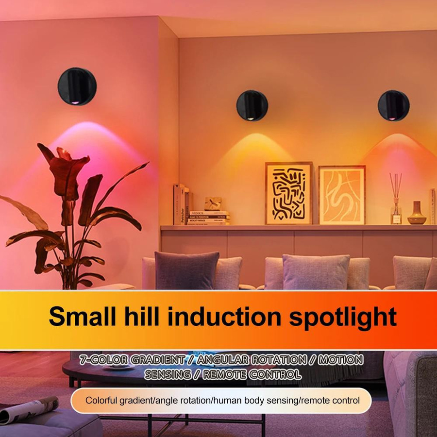 YJMP Super Lighting Kabellose LED Wandleuchte mit magnetischer Basis, USB-wiederaufladbar, dimmbar mit Touch-Schalter, Schwarz - Bild 5