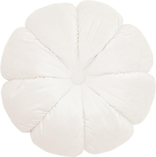 Yiran Bag Acht-Blatt Sofa Kissen im Dopamin-Stil, rund, Farbe: Weiß - Bild 1