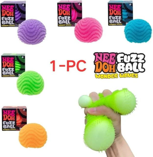 NeeDoh Fuzz Ball Wonder Waves, Sensorisches Quetschspielzeug - Bild 1