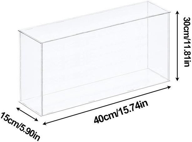 Good Industrial Accessories Staubdichter Box Organizer Ständer aus transparentem Material als Vitrine und Aufbewahrungsbox für die Arbeitsplatte B/T/H: 40 x 15 x 30 cm - Bild 1
