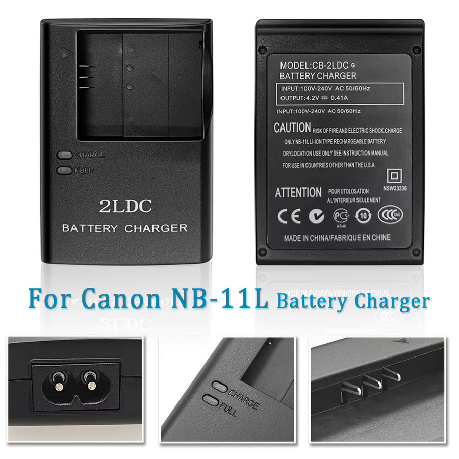 Canon Kamera-Akku-Ladegerät für NB-11L und NB11LH Akkus, Schwarz - Bild 5