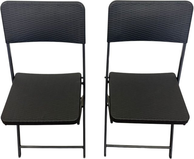 Sedex 2er Set Klappstühle Mila Schwarz/Anthrazit - Bild 1