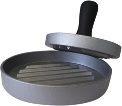Mr. GARDENER Hamburgerpresse aus Aluminiumguss in Grau - Bild 1