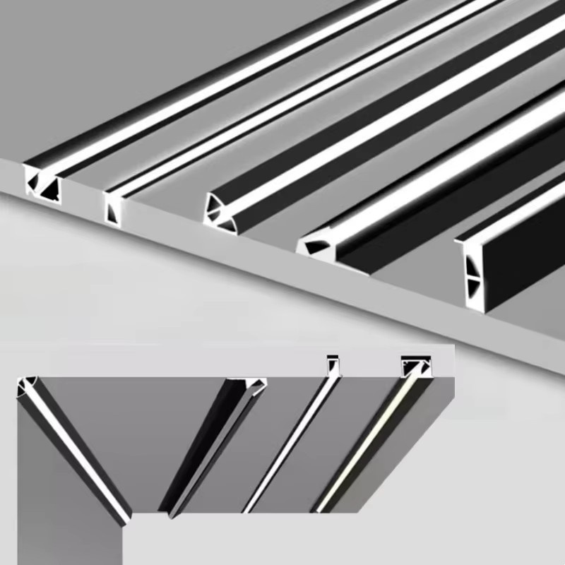 Khelse LED-Aluminiumprofil für Einbau-Hintergrundbeleuchtung mit Silikon-Diffusor in Silber und Weiß - Bild 4